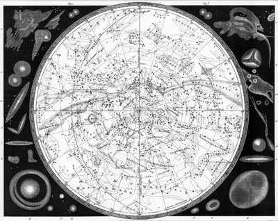 Mappa dei Cieli Meridionali da Unknown